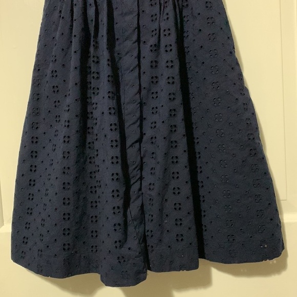 J. Crew navy sleeveless eyelet dress - Picture 2 of 14